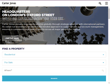 Tablet Screenshot of carterjonas.co.uk